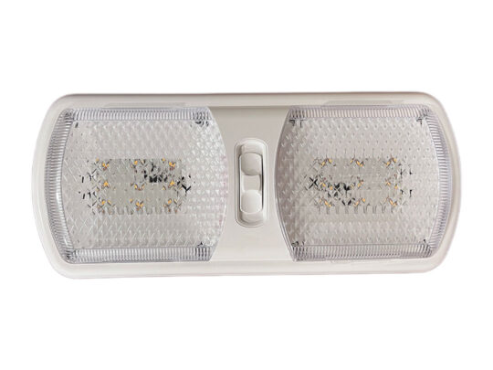 L805 LED 12V Pancake Double Light Dome Eurostyle