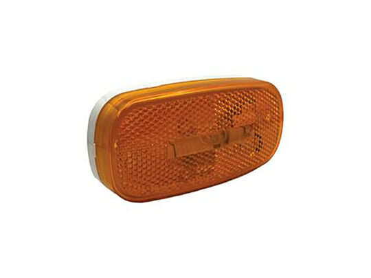 L905 Oblong Reflex Incandescent Marker Light, White Base