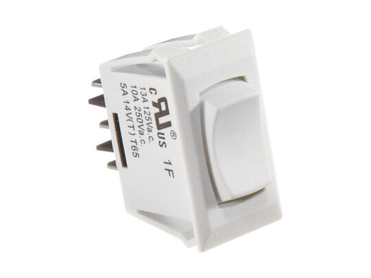 S345 Rocker Switch, 10 A, Momentary On/Off/Momentary On - SPDT