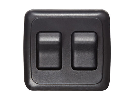 S523 DoubleContoured Wall Switch, On/Off - SPST
