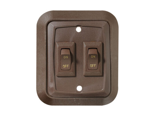S655 Double Wall Plate Switch, On/Off - SPST