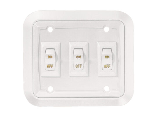 S661 Triple Wall Plate Switch, On/Off - SPST